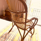 Rattan armchair