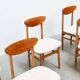 Ensemble de six chaises de salle à manger italiennes