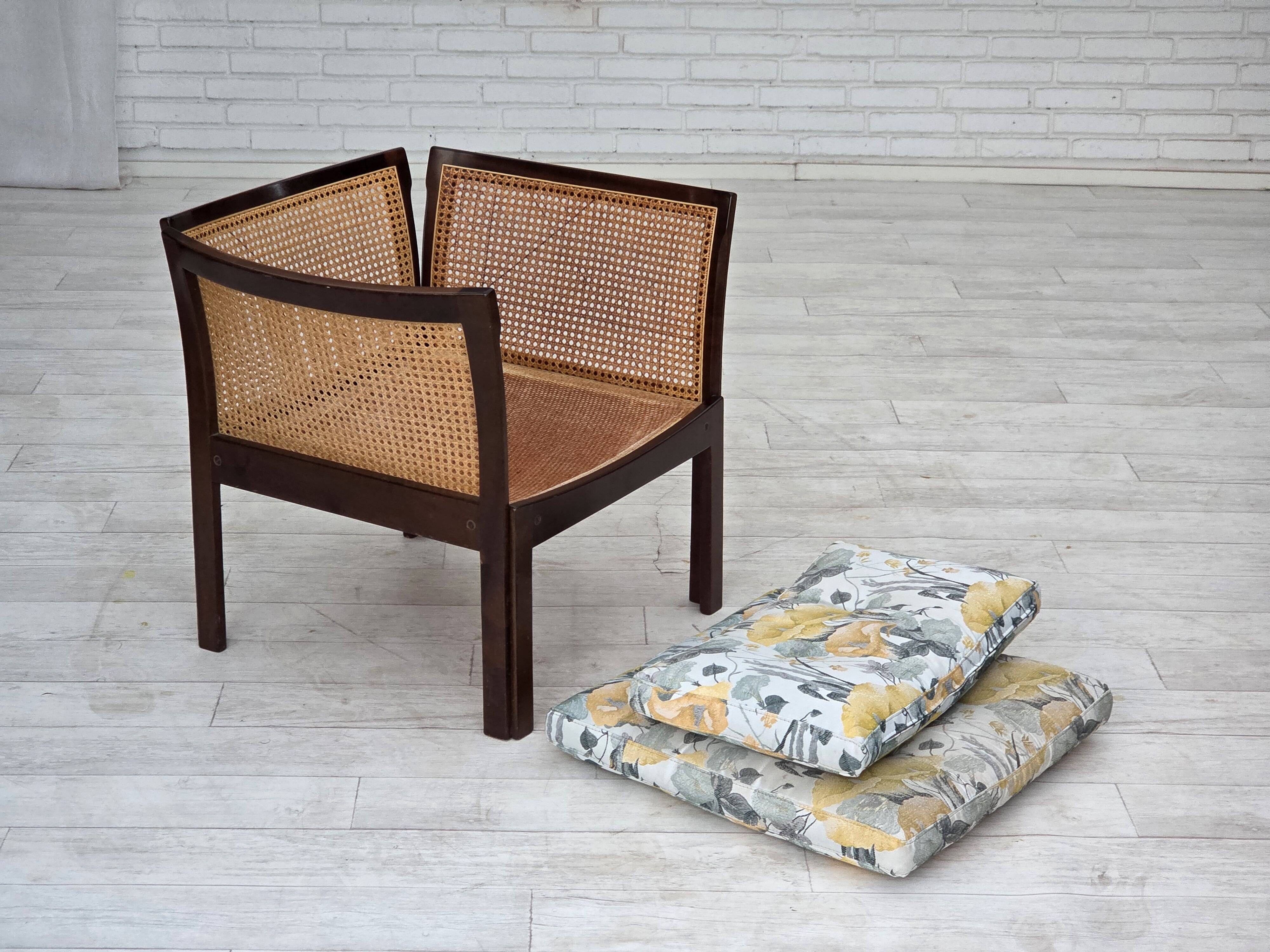 1970s, Danish design by Illum Wikkelsø, armchair model "Plexus", teak wood,