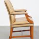 Cowhide Leather Chesterfield Dining / Side Chair in English Style