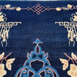 Tapis chinois, Pékin, bleu royal