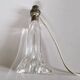 Pied de lampe cristal Art Déco 1950