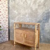 Vintage rattan sideboard