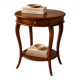 Late 20th Century Classical Style Round Side Table / Sewing Table