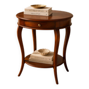 Table d'appoint ronde de style classique de la fin du 20e siècle / Table à coudre