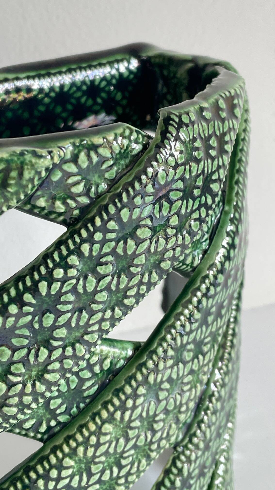 Wall lamp ceramic craftsmanship vintage