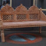 Carved bench of Pakistan