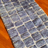 Lilac blue Moroccan Berber corridor carpet