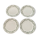6 flat dessert plates. Badonvillers.model champagne