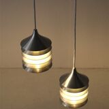 Set of 2 'Duett' pendant lamps / Bent Gantzel-Boysen / Ikea / 1980s / Danish postmodern design