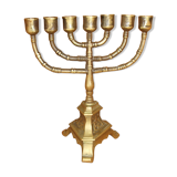 Ancient bronze menorah chandelier