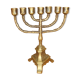 Ancient bronze menorah chandelier