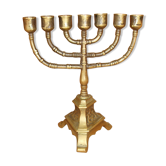 Ancient bronze menorah chandelier