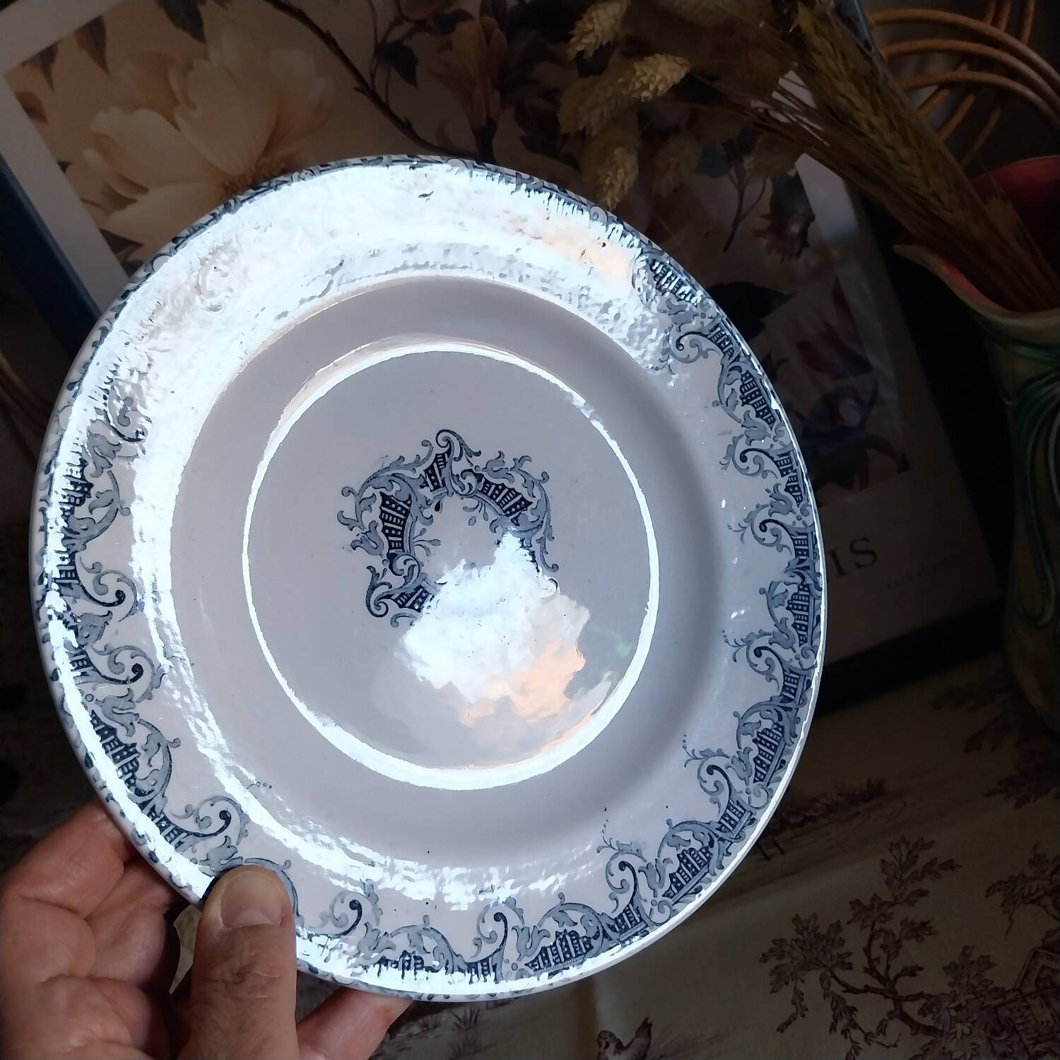 Flat plates ironstone Lunéville K&G