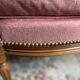 Small Louis XVI armchair in old rose velvet, removable seat – Chic and comfortable