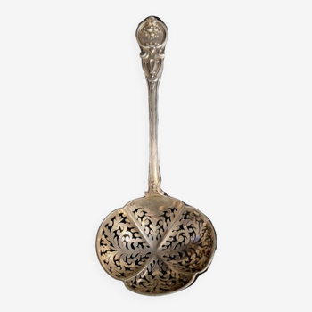 Old solid silver sprinkling spoon