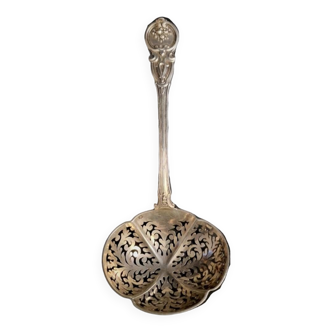 Old solid silver sprinkling spoon