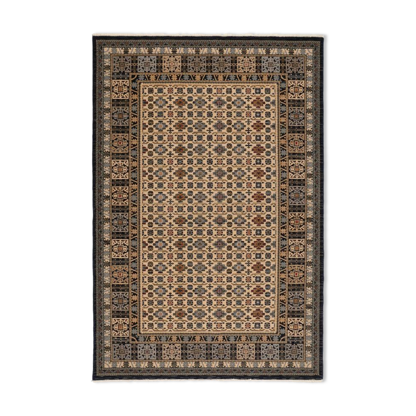 Mina 120x150 cm black persian carpet