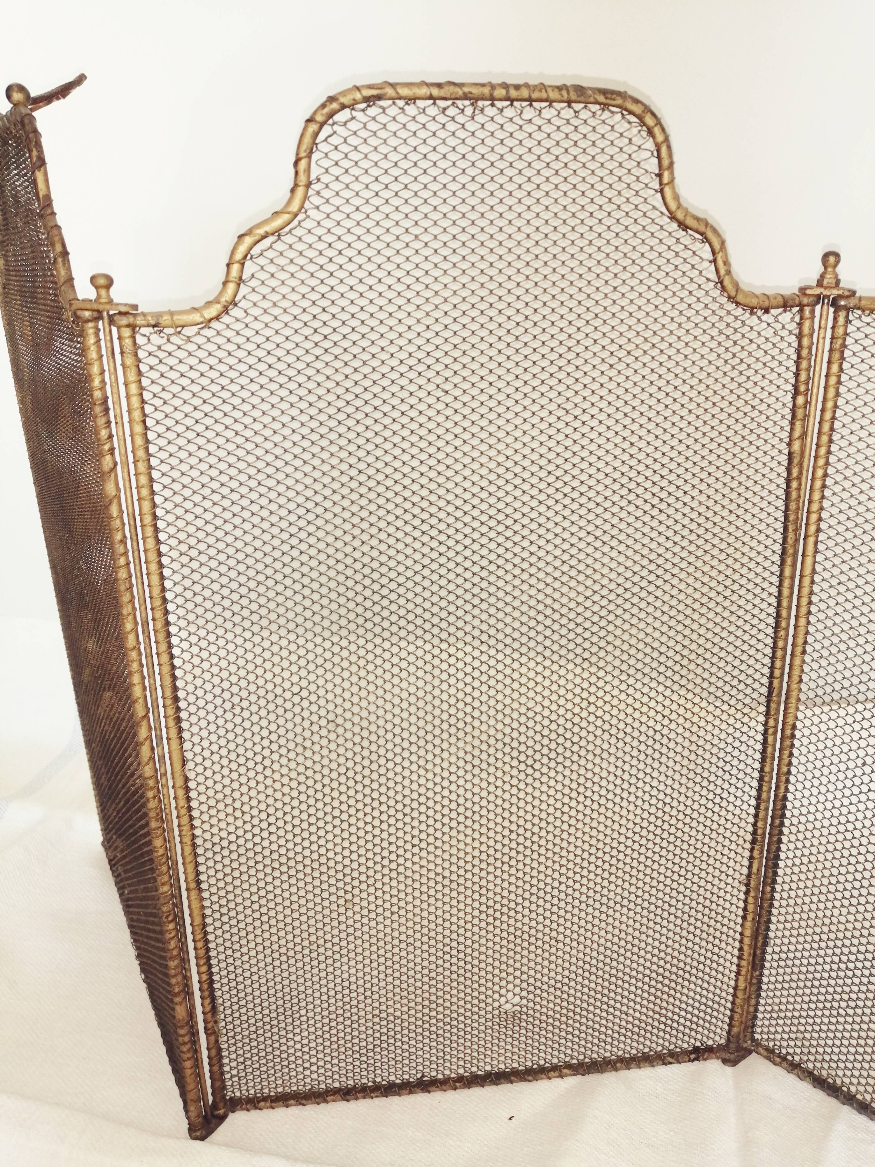 Old fire firewall fence and iron