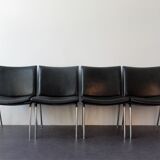 Set of 4 danish AP 40 airport chairs by Hans J. Wegner for A.P. Stolen, 1960