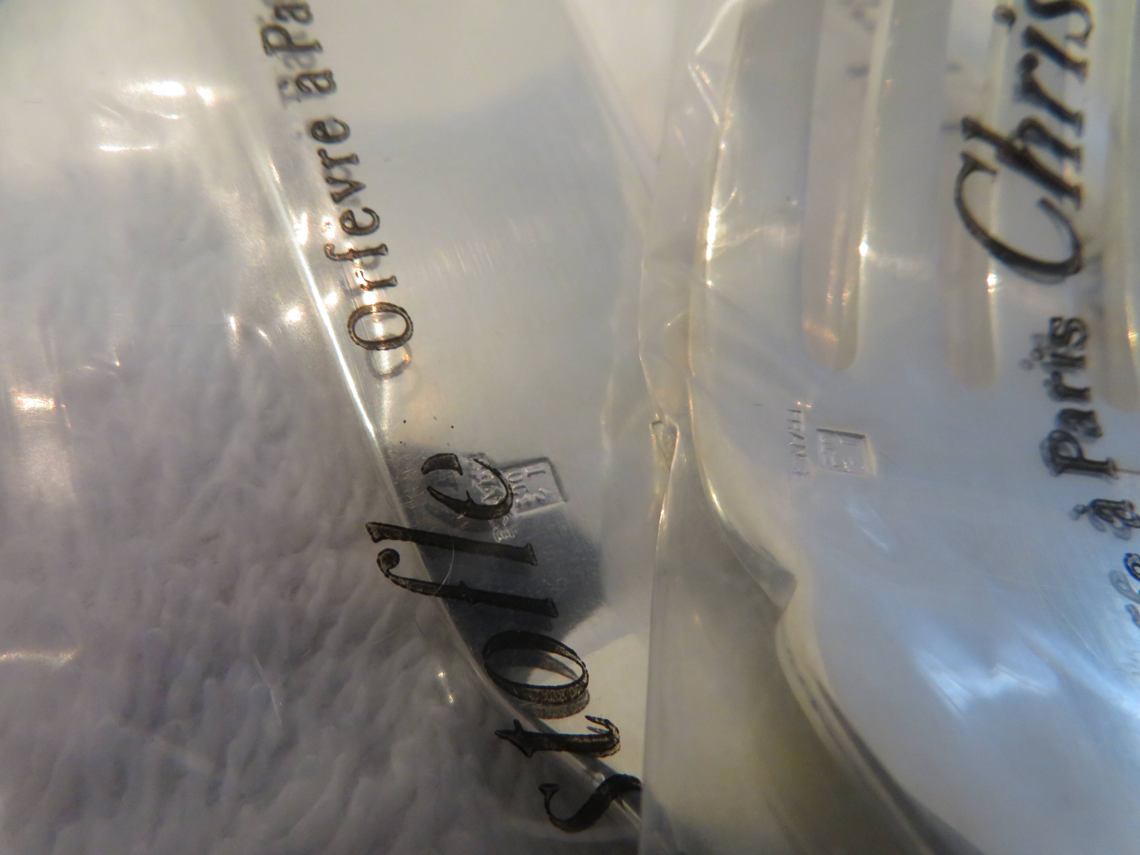 6 Christofle Atlantide silver-plated fish cutlery sets 12p in blister pack