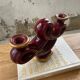 Vintage Vallauris red ceramic candlestick