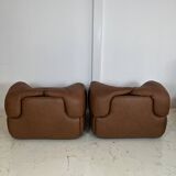 Confidential Lounge Chairs and Sofa by Alberto Rosselli, Set of 3