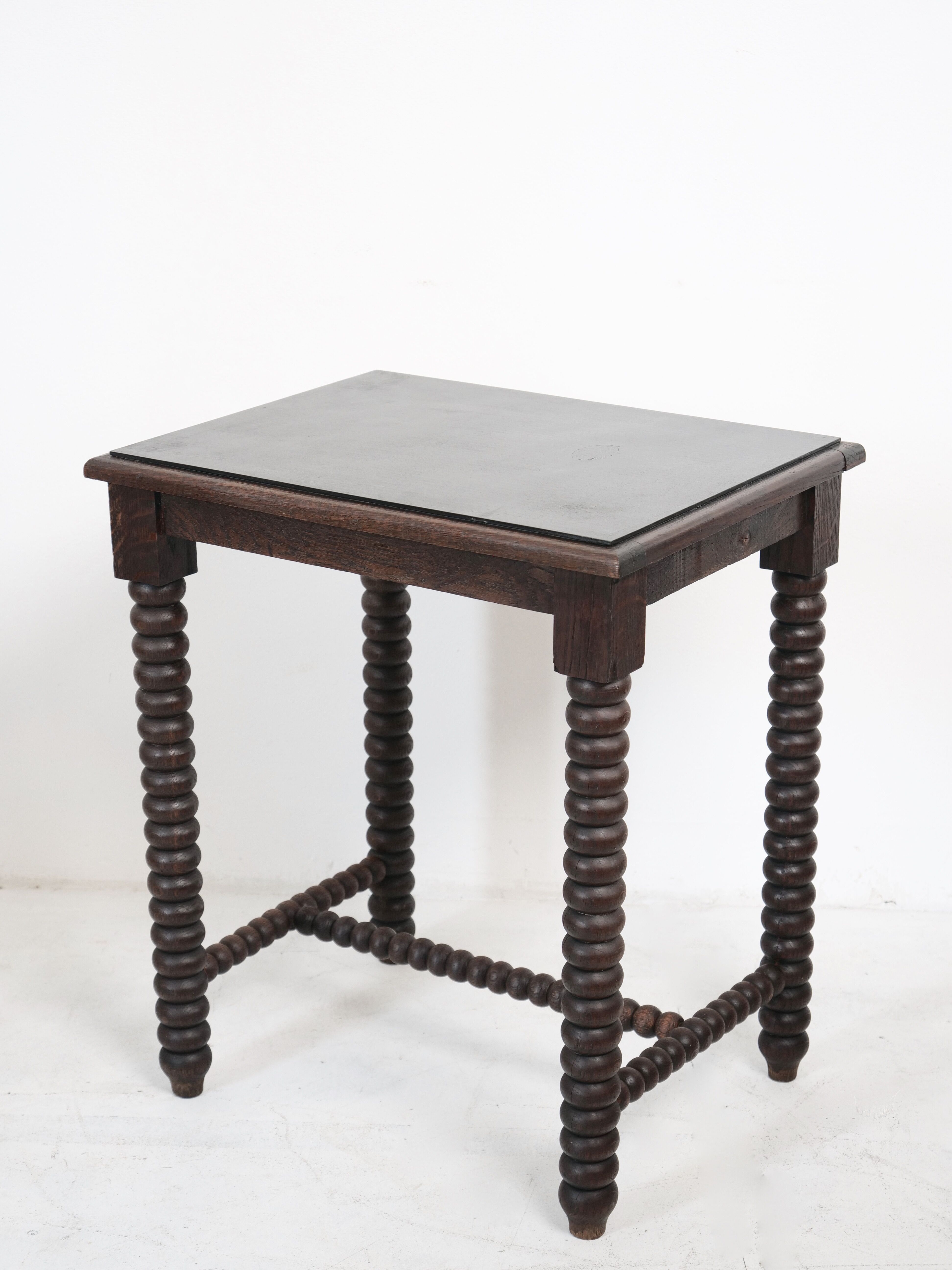 Wooden table legs in coils