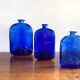 Cobalt blue glass apothecary bottle