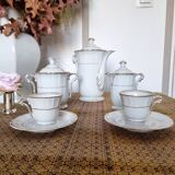 Coffee Service 12 Complete Services in Limonge France Model Versailles Porcelain