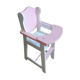 Chaise haute de poupée en bois