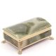 Italian onyx and gold metal catchall, 1970s.