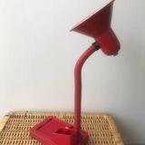 Red desk lamp with pencil holder 80/90'