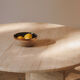 Table à manger ronde en travertin