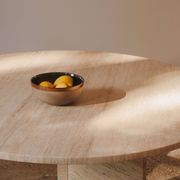 Table à manger ronde en travertin