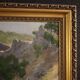 Peinture de paysage signée vue sur la mer, Espagne 20e siècle