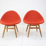 1960s Pair of Miroslav Navratil Armchairs, Czechoslovakia