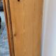 Corner glazed corner cabinet in old cherry wood 1900s