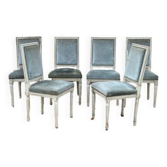 6 Louis XVI style chairs