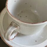 Tasse et soucoupe déjeuner en grès céram