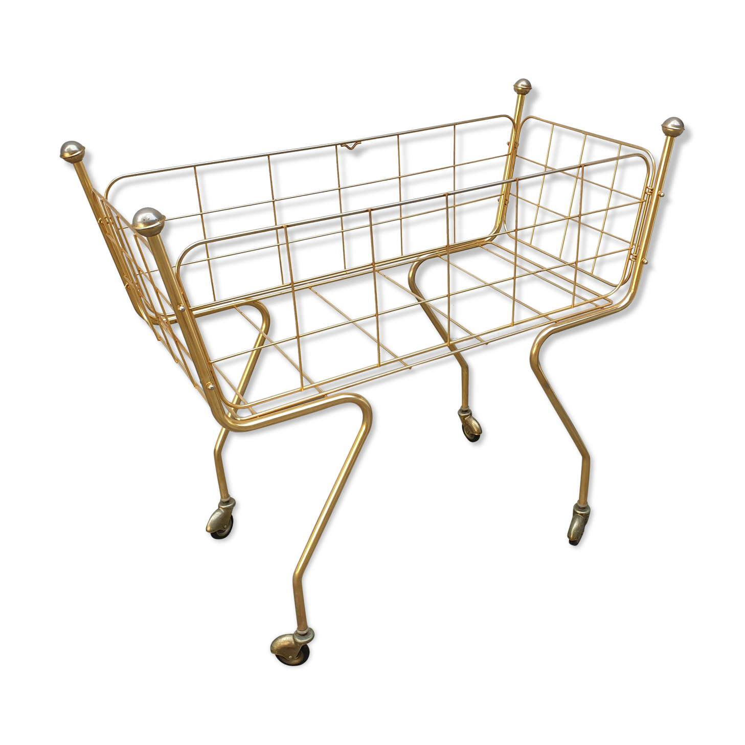 Vintage brass cot