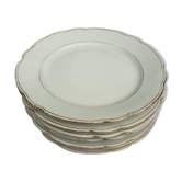 Set 7 assiettes porcelaine filets or Seltmann Bavaria