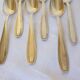 6 Apollo teaspoons in punched silver metal 2106241