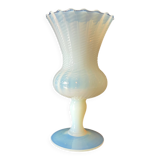 Vase en opaline, verre d'Empoli, Florence Italie 1960