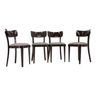 Set of Four Wooden Chairs, Thonet, Michael Thonet, 1950s, Germany
