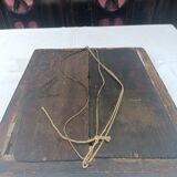 Small mirror in carved stucco wood, nineteenth, original ice