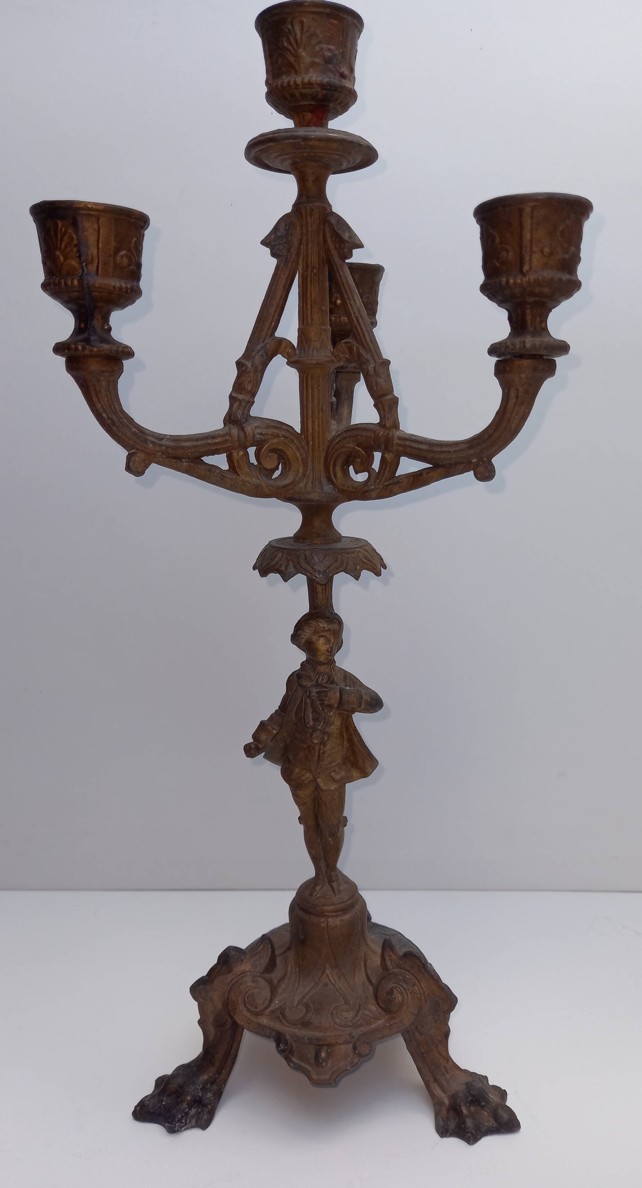 Regulate candlesticks - Pair of Louis XV characters