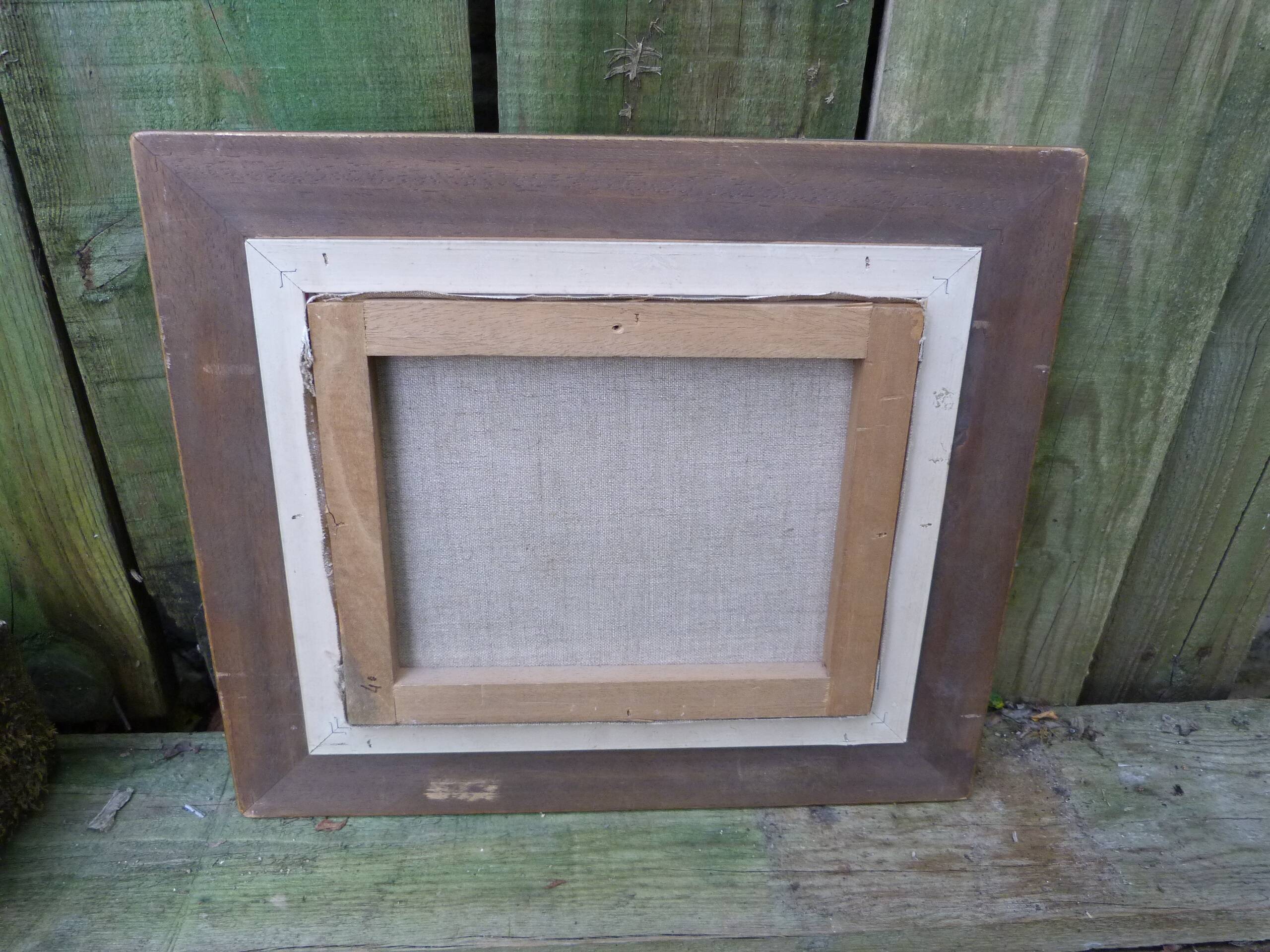 Painting Reproduction of a painting by Corot, gilded wood frame