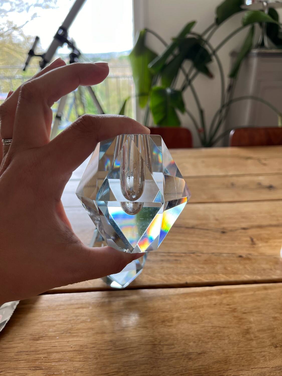 Pair of crystal vases