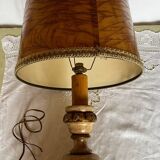 Lampe à poser bois vintage